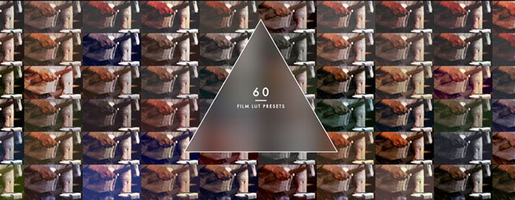 FCPX调色插件：60组古典/现代流行浓郁 LUT 预设调色 LUT-Film             60组电影质感日系小清新MV调色预设 LUT-Film(FCPX达芬奇AEPr等)-天天素材网