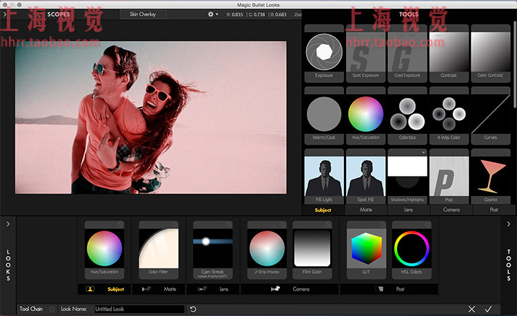 FCPX插件 Looks 3  looks 4  looks 5 专业电影级调色大师工具