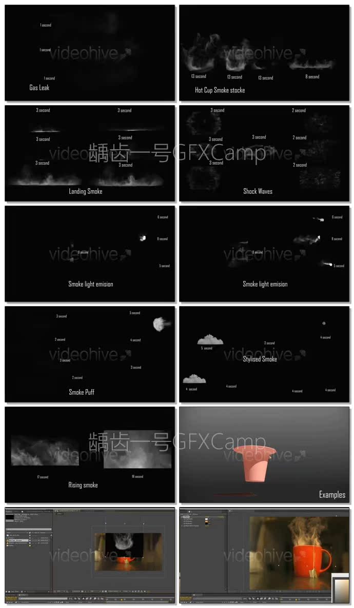 烟雾热气能量冲击波雾气飘散灰尘粉末粒子高清视频素材