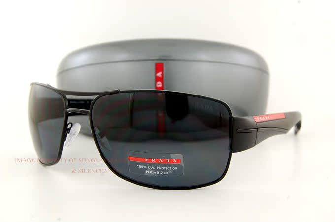 New Prada Sport Linea Rossa Sunglasses PS 53N 53NS 1BO 5Z1 BLACK ...