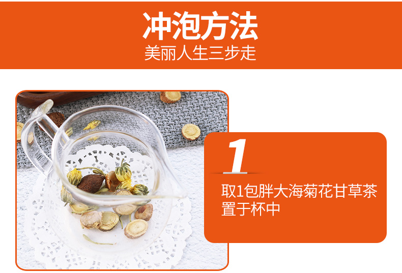 祥有味 胖大海菊花甘草茶 单盒8包 清咽润喉 图8