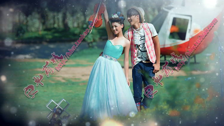 梦幻水晶爱情ED6高端婚礼片头模板 微电影MV开场预告EDIUS模板