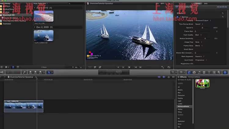 FCPX插件 Twixtor Pro 6 超级慢动作变速插件for Final Cut Pro X