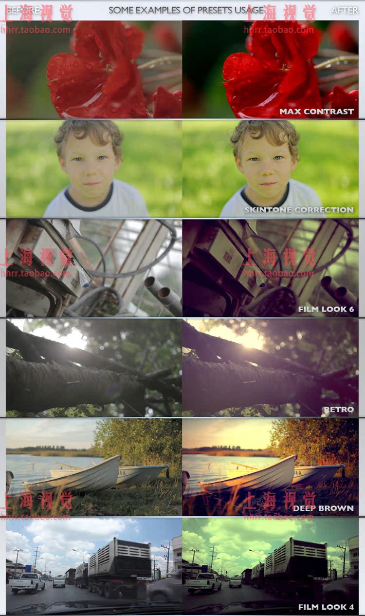 FCPX插件：mlooks1，mlooks2 高级电影调色预设（共105组）