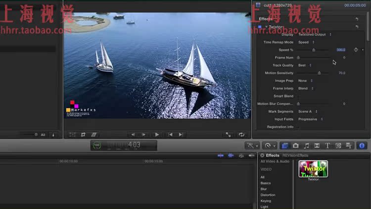 FCPX插件 Twixtor Pro 6 超级慢动作变速插件for Final Cut Pro X