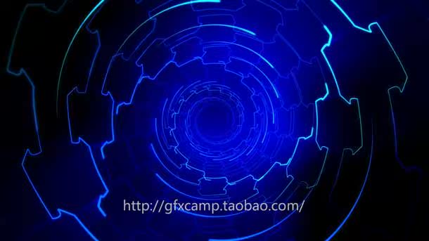 VideoHive虚拟高科技线条通魔术LED大屏幕VJ视频素材