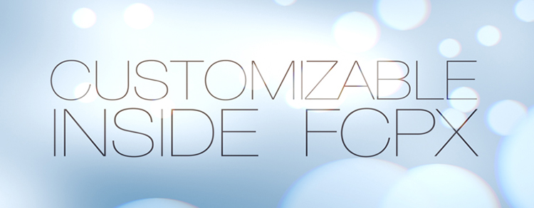 FCPX插件 ProDrop V4虚化光斑背景文字标题发生器Final Cut Pro X