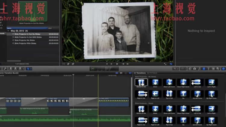 FCPX插件 Slide Projector 怀旧幻灯片转场