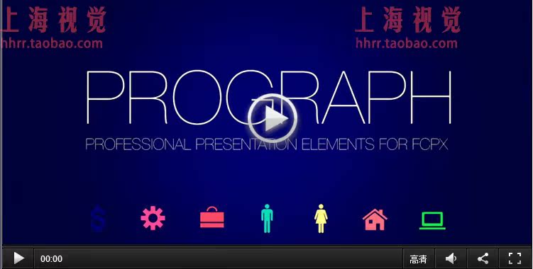 FCPX插件：数据信息报表统计动画PROGRAPH 公司企业数据分析