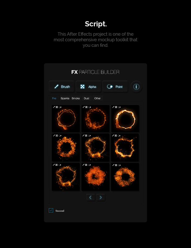 AE模板-火焰烟雾粉尘魔法粒子飘散破碎消失工具包(含破解版脚本)   V1.3        AE模板-炫酷华丽火焰火星烟雾爆炸风沙FX粒子飘散特效生成器工程-天天素材网