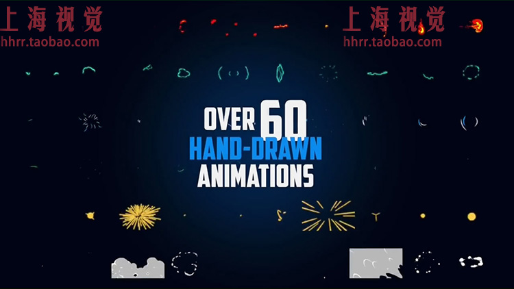 Final Cut Pro X 插件 Comic Pop 卡通动漫MG动画元素64组FCPX