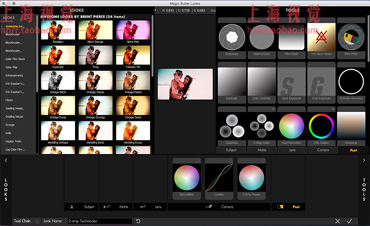 FCPX插件 Looks 3  looks 4  looks 5 专业电影级调色大师工具-天天素材网