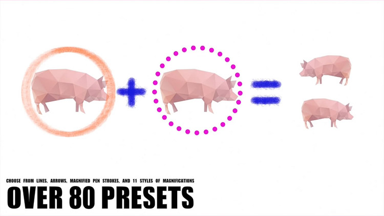 FCPX插件 PROPEN笔工具/标记/记号/笔线条/箭头/放大镜