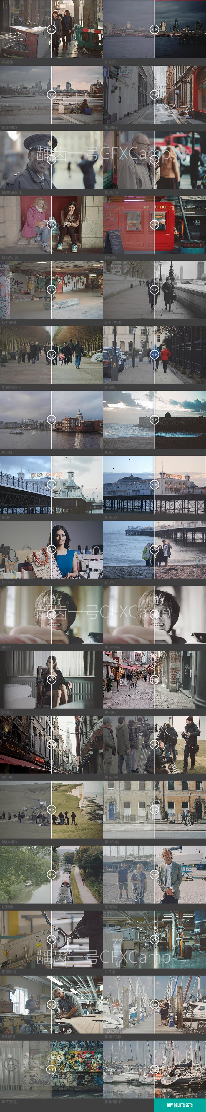 电影视频调色Luts预设 DELUTS 1-4合集(FCPX/达分奇/AE/PR)效果