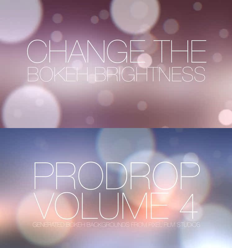 FCPX插件-梦幻朦胧虚化背景光斑粒子文字标题预设 ProDrop 1+4