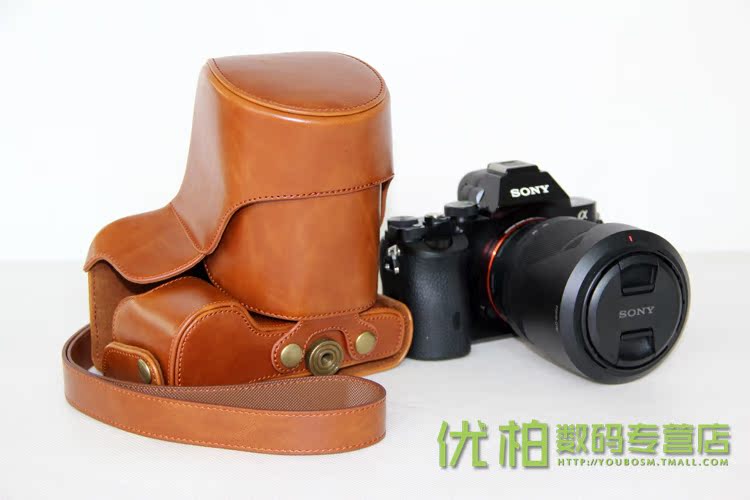 Sony túi máy ảnh A7R3 bao da A7 III a7 A7 7R2 7K S A7R 2 A7m2 II A72 đặc biệt bao da túi máy ảnh trường hợp tháo pin bảo vệ che camera miễn phí - Phụ kiện máy ảnh kỹ thuật số balo crumpler
