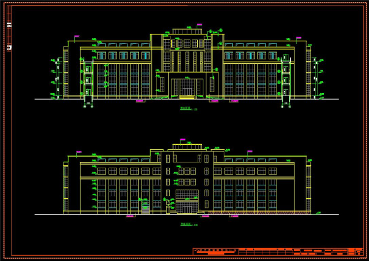 办公楼 建筑CAD图纸/设计院参考方案/施工图/CAD素材资料/1.84GB-16