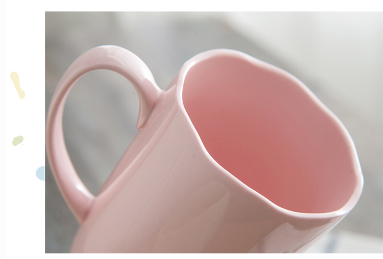 Creative household contracted couples color Japanese large capacity with the ceramic keller cup coffee cup mark cup