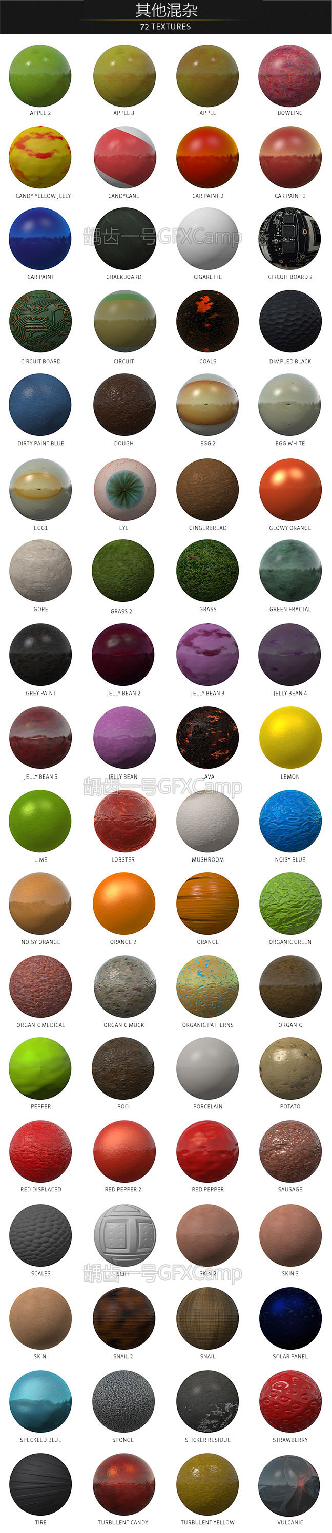 500+E3D V2材质预设包 Element 3D 金属/布料/皮革/橡胶 Win/Mac