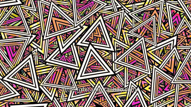 VideoHive 黑白复古绚丽花纹图形视频素材+AE工程