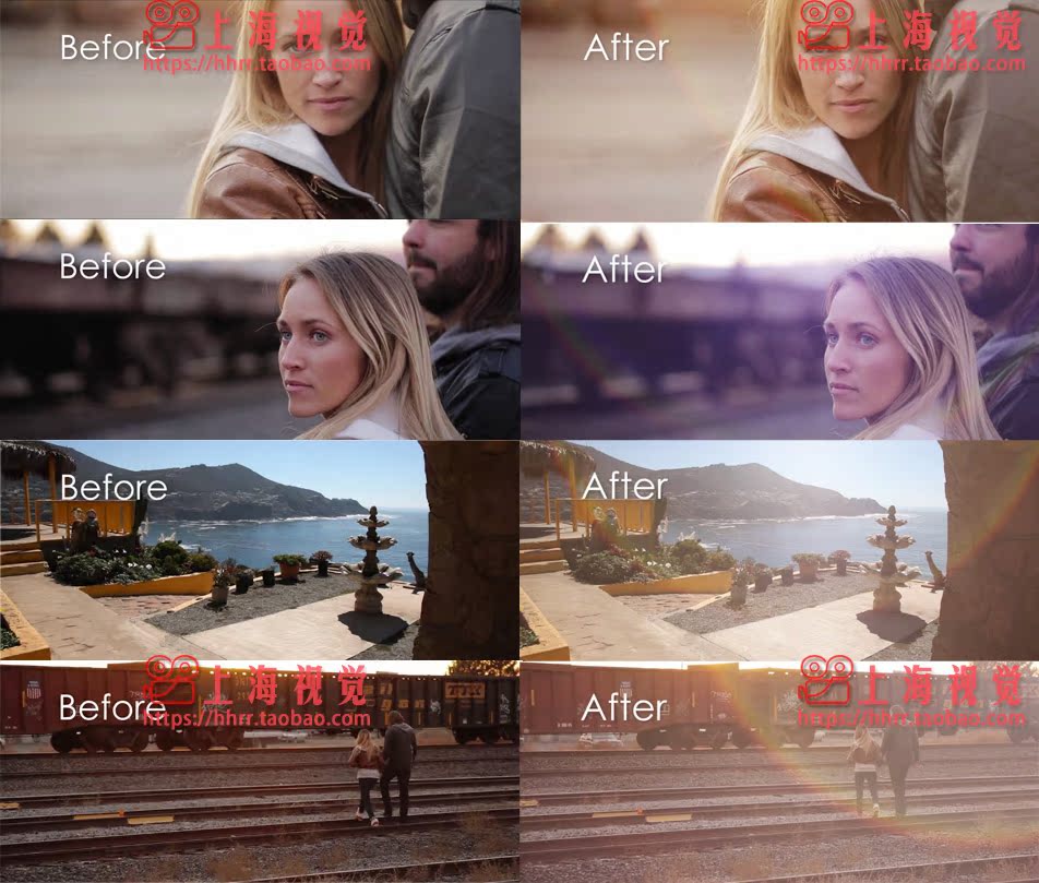 68组婚礼庆微电影MV复古镜头光晕光圈AE PR ED遮罩光效视频素材