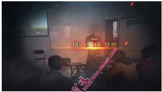 企业宣传片片头 周年庆年会颁奖晚会AE片头 震撼火焰燃烧效果素材