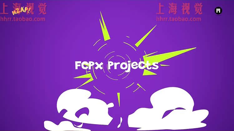 FCPX插件：100组卡通动漫流体MG动画元素包插件 mZap
