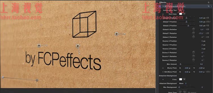 FCPX插件 3D Perspective 三维透视效果 for final cut pro x