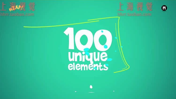 FCPX插件：100组卡通动漫流体MG动画元素包插件 mZap