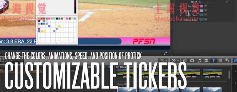 FCPX插件 ProTick 体育类字幕条版 for Final Cut Pro X