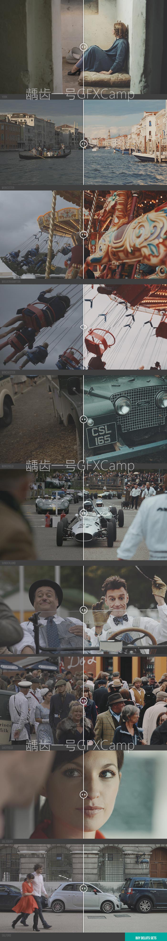 电影视频调色Luts预设 DELUTS 1-4合集(FCPX/达分奇/AE/PR)效果-天天素材网