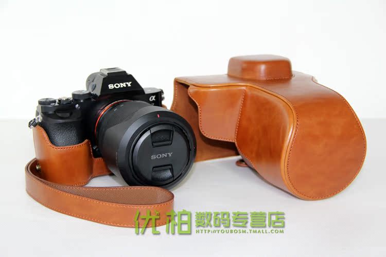 Sony túi máy ảnh A7R3 bao da A7 III a7 A7 7R2 7K S A7R 2 A7m2 II A72 đặc biệt bao da túi máy ảnh trường hợp tháo pin bảo vệ che camera miễn phí - Phụ kiện máy ảnh kỹ thuật số balo crumpler