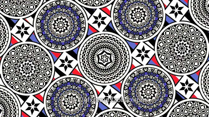 VideoHive 黑白复古绚丽花纹图形视频素材+AE工程