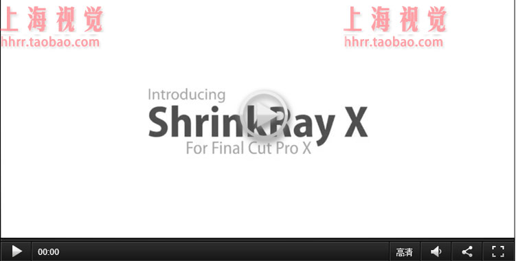 FCPX插件 ShrinkRay X 镜头柔滑移轴效果 for Final Cut Pro X