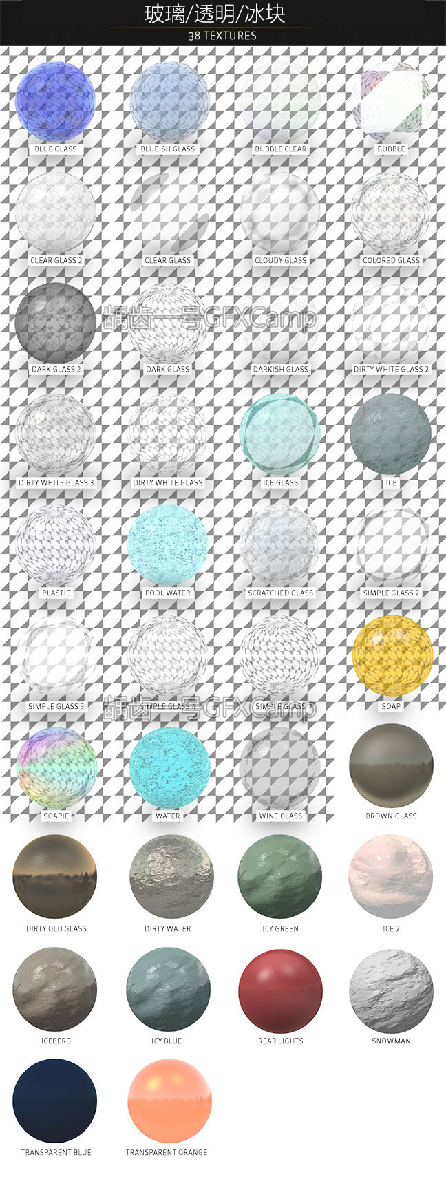 500+E3D V2材质预设包 Element 3D 金属/布料/皮革/橡胶 Win/Mac