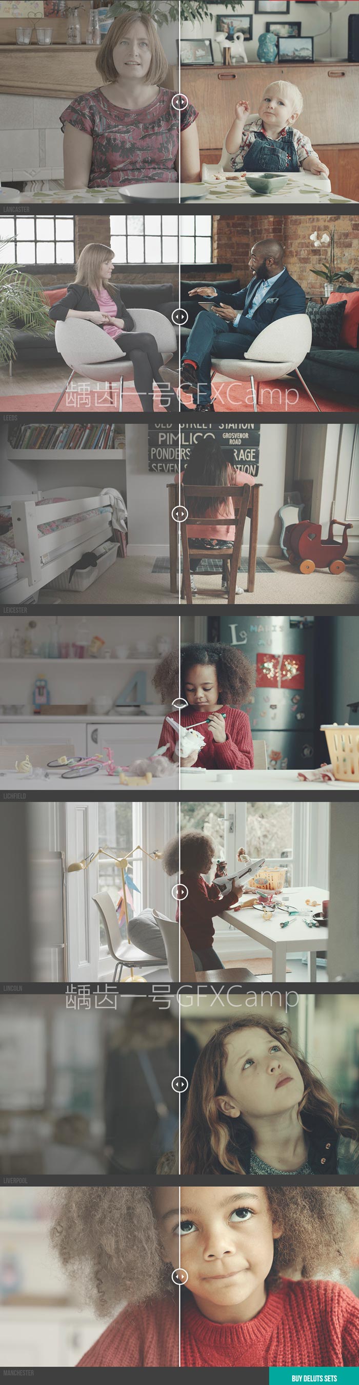 电影视频调色Luts预设 DELUTS 1-4合集(FCPX/达分奇/AE/PR)效果