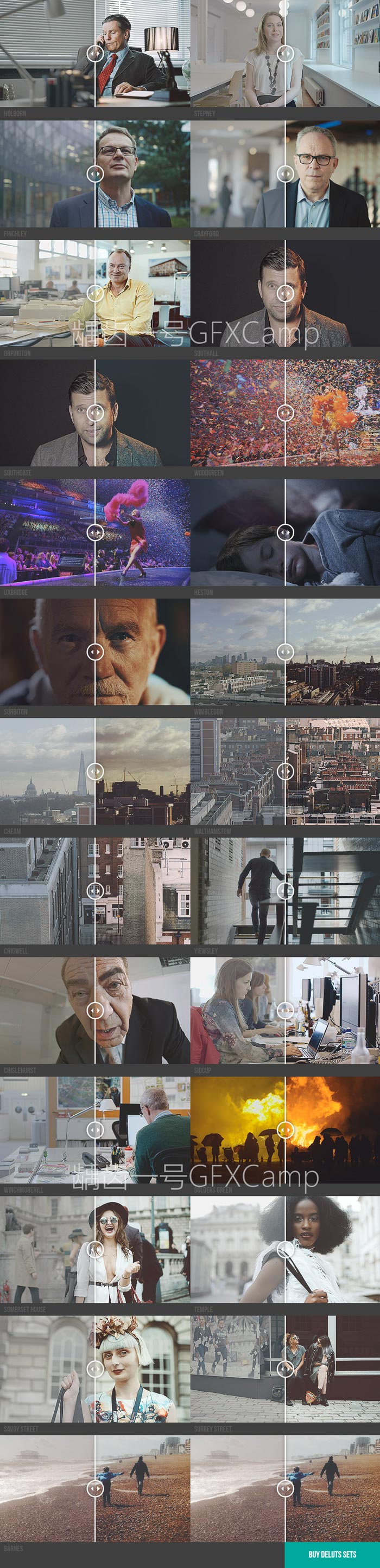 电影视频调色Luts预设 DELUTS 1-4合集(FCPX/达分奇/AE/PR)效果
