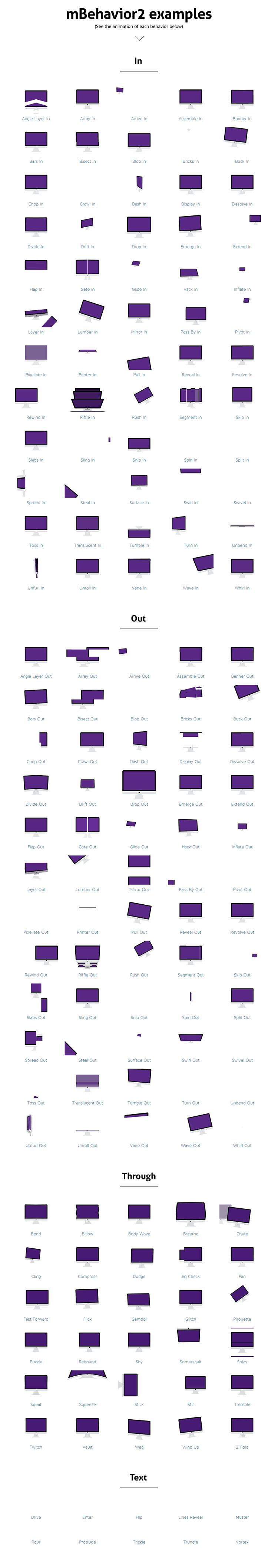 FCPX插件：160种MG动画动作预设插件 mBehavior 2