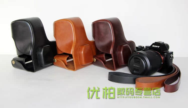 Sony túi máy ảnh A7R3 bao da A7 III a7 A7 7R2 7K S A7R 2 A7m2 II A72 đặc biệt bao da túi máy ảnh trường hợp tháo pin bảo vệ che camera miễn phí - Phụ kiện máy ảnh kỹ thuật số balo crumpler