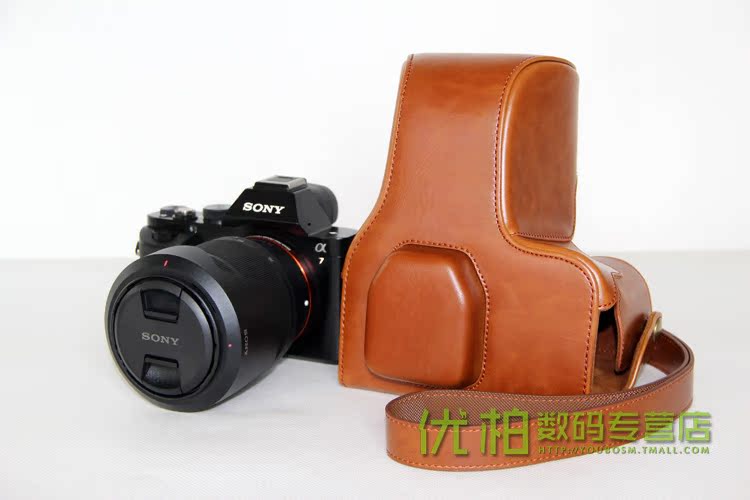 Sony túi máy ảnh A7R3 bao da A7 III a7 A7 7R2 7K S A7R 2 A7m2 II A72 đặc biệt bao da túi máy ảnh trường hợp tháo pin bảo vệ che camera miễn phí - Phụ kiện máy ảnh kỹ thuật số balo crumpler
