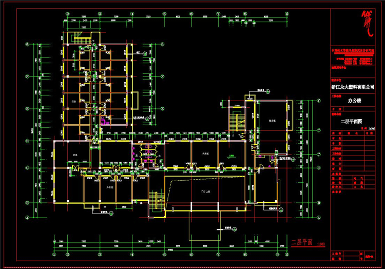 办公楼 建筑CAD图纸/设计院参考方案/施工图/CAD素材资料/1.84GB-12