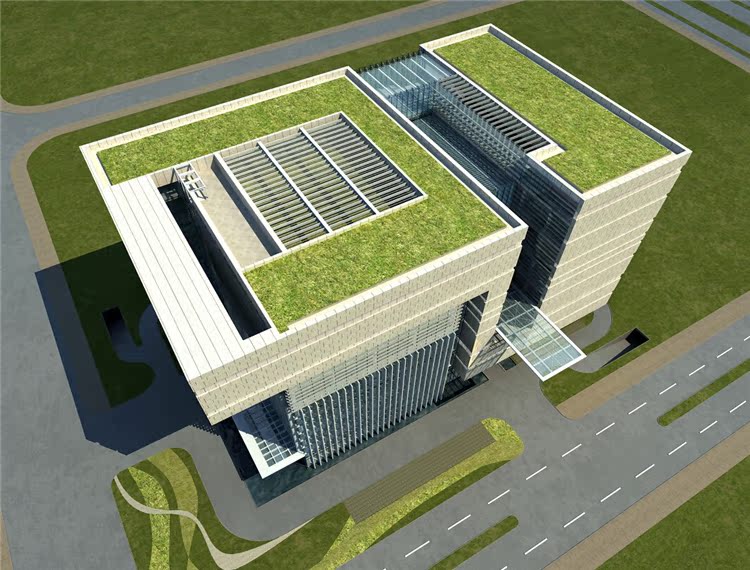 办公大楼/现代行政服务中心/建筑方案设计/SU模型+CAD图纸+...-5