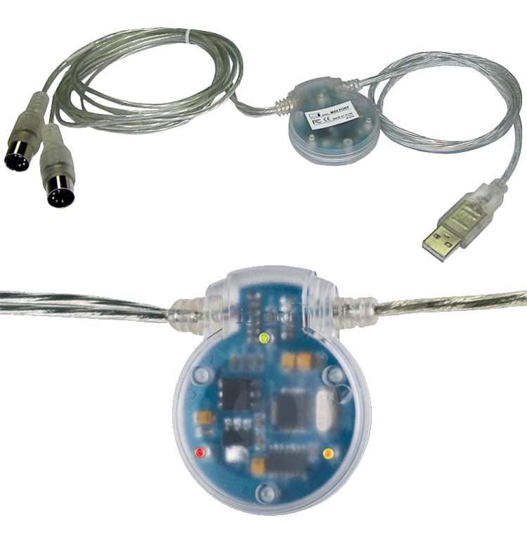 iCON/艾肯 MidiPort 一进一出USB转MIDI键盘音频接口连接线