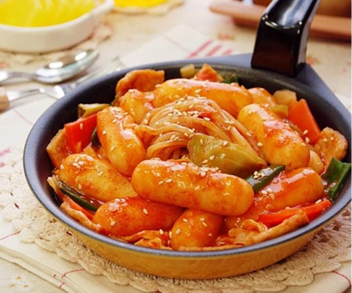 韩式小伙子芝士年糕南瓜500g拉丝奶酪夹心年糕条炒年糕火锅